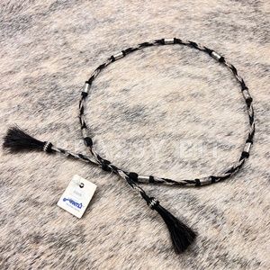 Vogt Horse Hair Cowboy Hat Band w/ Silver Ferrules